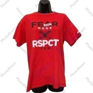 MENS Truk fit red fear no one trust few t shirt size medium
